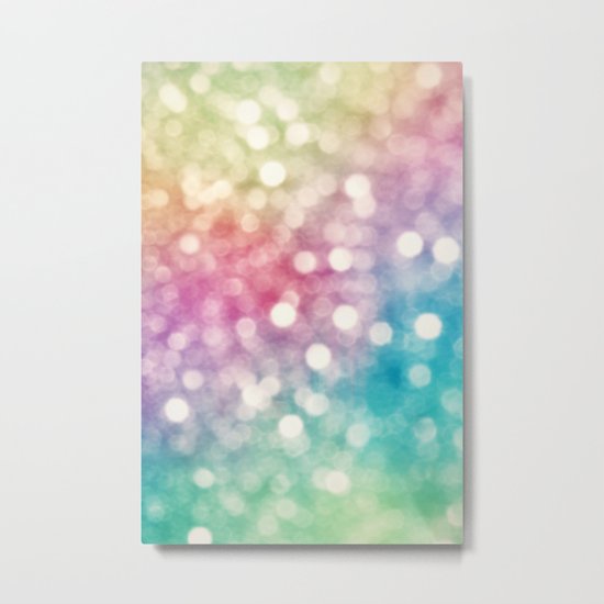 Rainbow Sparkles Metal Print