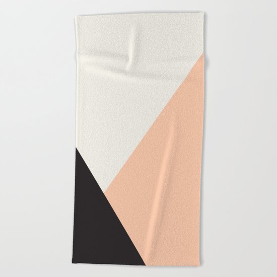 Getting Blocky Dark Beach Towel