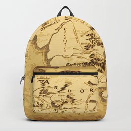 middleearth Backpack | Cute, Cool, Typography, Illustration, Pattern, Graphicdesign, Digital, Ink, Life, Ring 