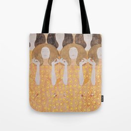 Gustav Klimt - Choir of Angels (Chor Der Paradiesengel) Tote Bag