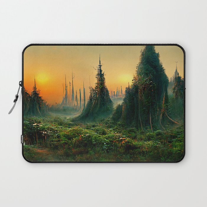 Walking into the forest of Elves Laptop Sleeve