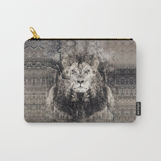 Lion Stone Carry-All Pouch
