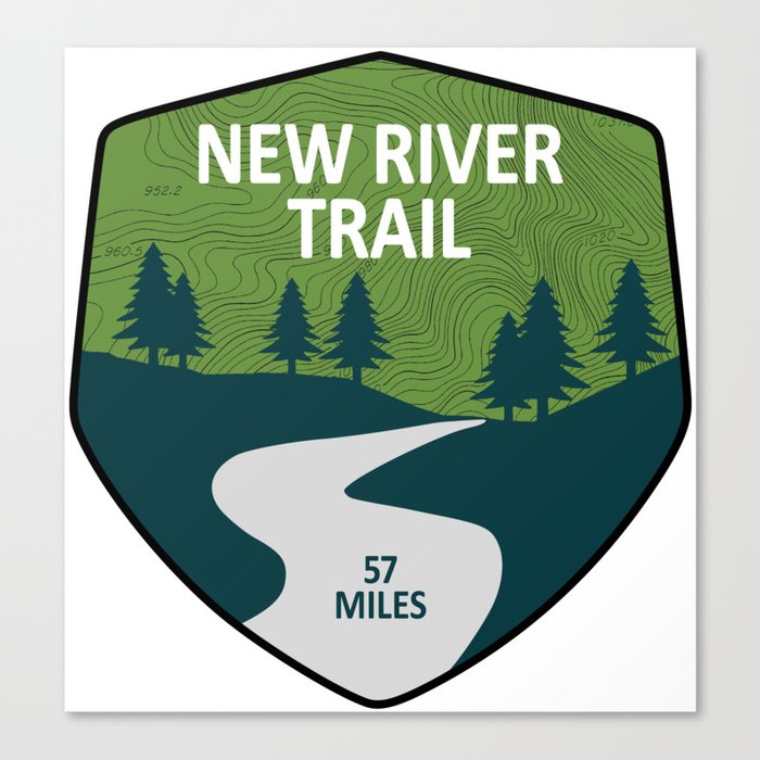 New River Trail Canvas Print