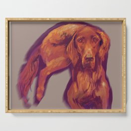 Red Setter Serving Tray