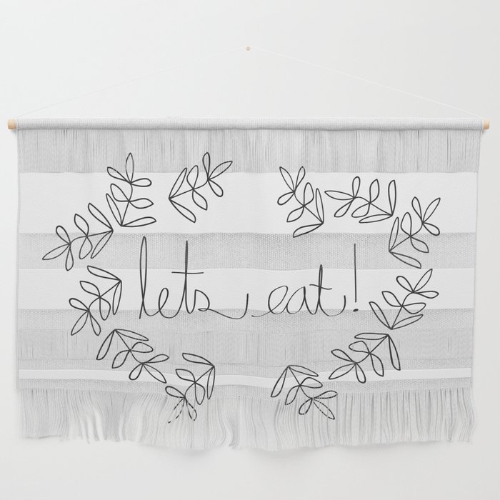 Let's Eat Pattern Wall Hanging