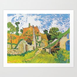 Vincent Van Gogh Village Street in Auvers 1890 Art Print