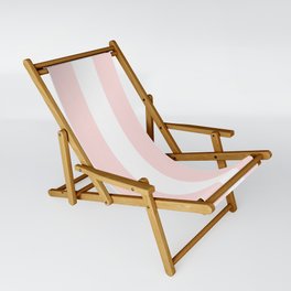 Pink Bubblegum Pop and White Wide Cabana Stripes Sling Chair