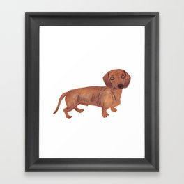 Dachshund Sausage dog Framed Art Print