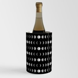 Celestial Moon phases in silver	 Wine Chiller