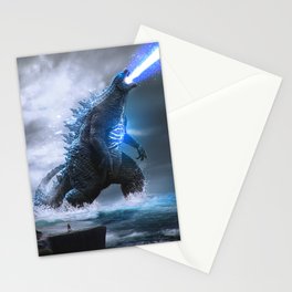 Godzilla Blue Power Stationery Card