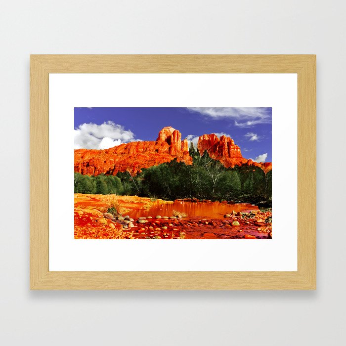 Cathedral Rock in Red Rock State Park Arizona Framed Art Print