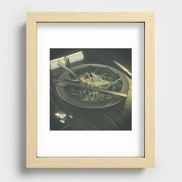 WEST eats EAST Recessed Framed Print