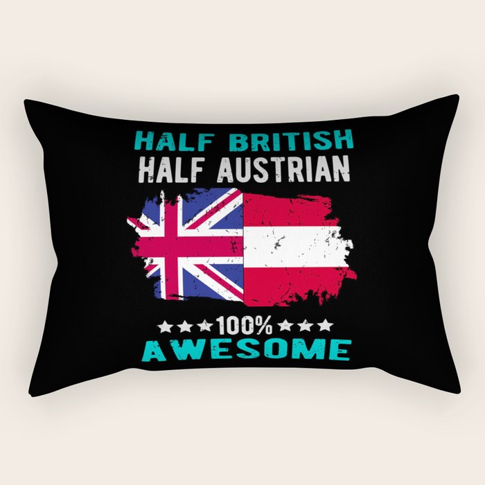 Half British Half Austrian Rectangular Pillow