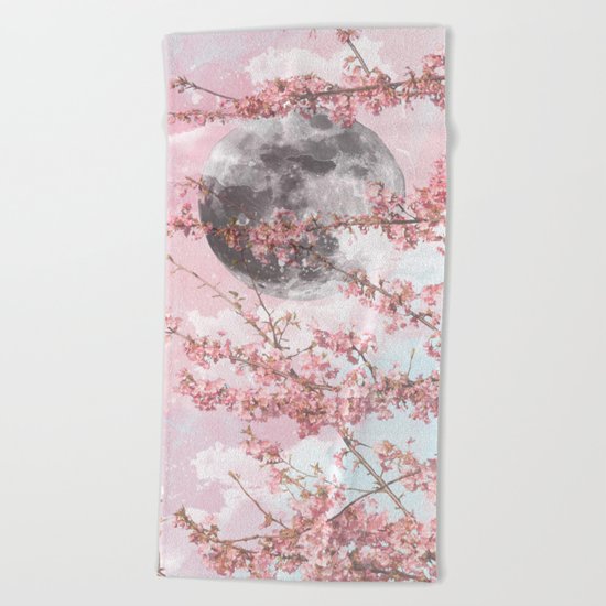 Spring Moon Beach Towel