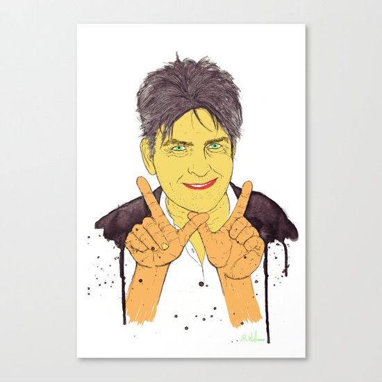 W is for Winning Canvas Print