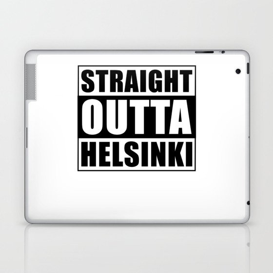 Straight Outta Helsinki Laptop & iPad Skin