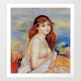 Bather by Pierre-Auguste Renoir / Red Haired Bather Art Print