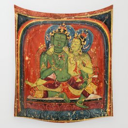 Vajrayana Mahayana Buddhist Tsakalis Vajrapani Wall Tapestry