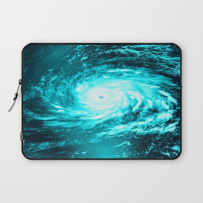 WaTeR Aqua Turquoise Hurricane Laptop Sleeve