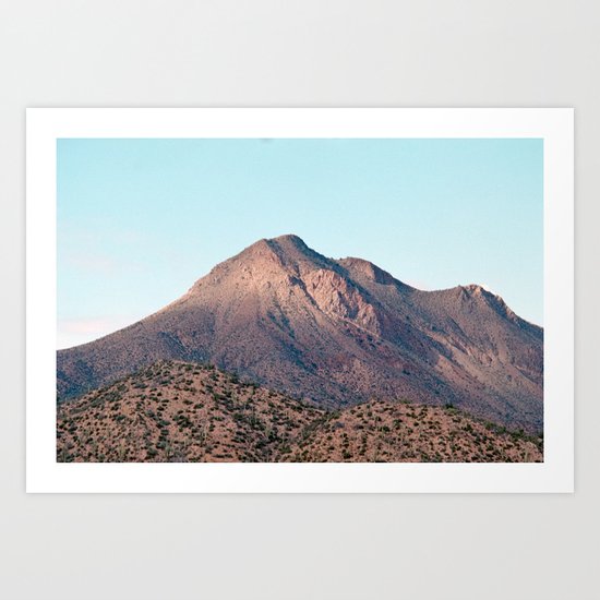 the mountain layer Art Print
