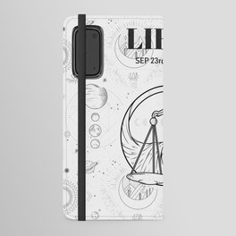 Libra Star Sign (Black and White) Android Wallet Case