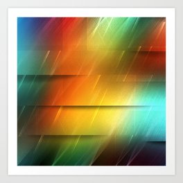 Diagonal Rainbow, 2 Art Print