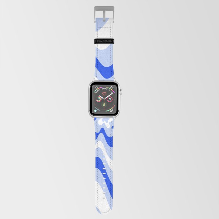 Abstract pattern - blue and white. Apple Watch Band