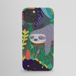 Sloth in nature iPhone Case