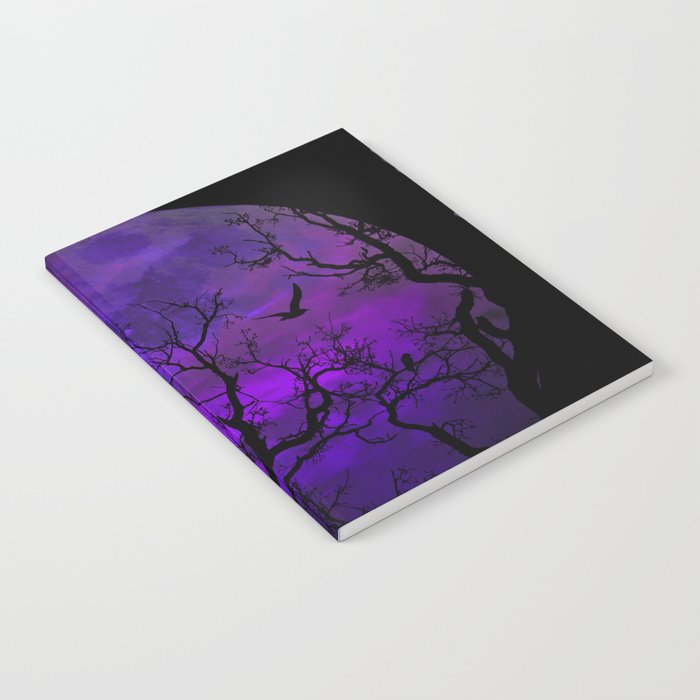 Purple Gothic Moon Notebook