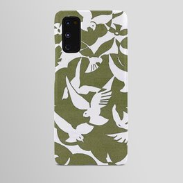 Pigeons in Olive and White Android Case