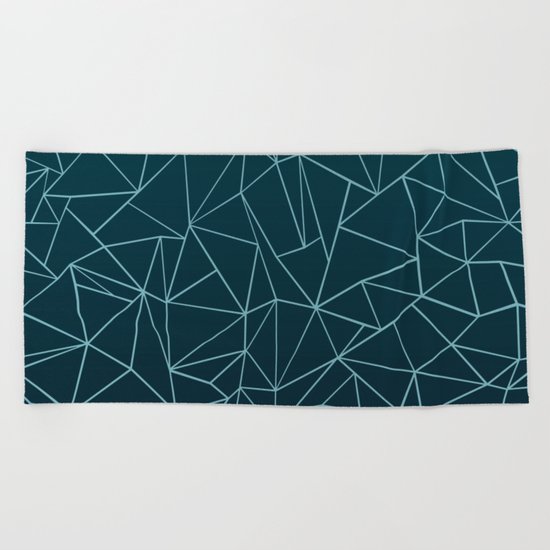 Ombre Ab Teal Beach Towel