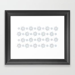 Iridescent Snowflake Framed Art Print
