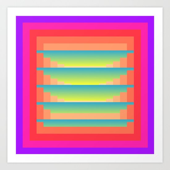 Gradient Fades v.4 Art Print