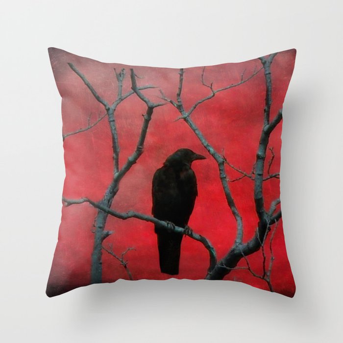 The Color Red Throw Pillow