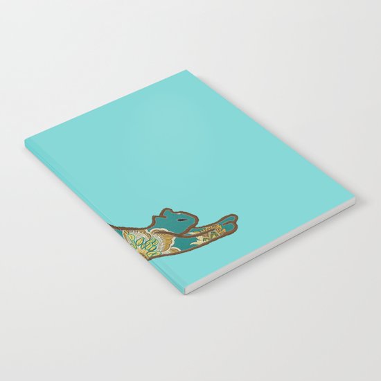 I love you Kitten in Blue-Green Notebook