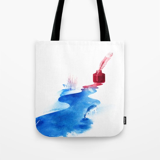 The drama of causality Tote Bag