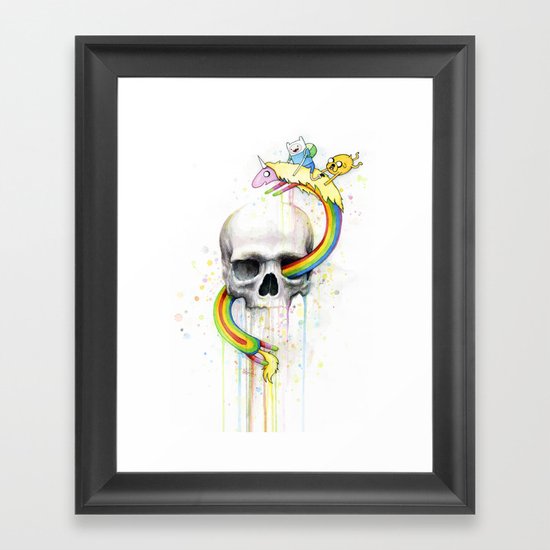 Adventure through Time and Face Framed Art Print