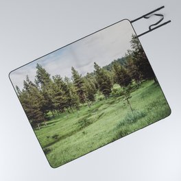 Green Pine Meadow Picnic Blanket