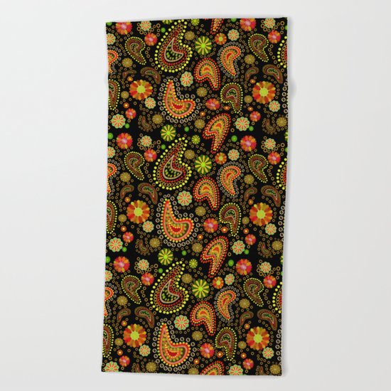 Paisley Power (Autumn) Beach Towel