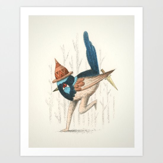Fairy Wren Art Print
