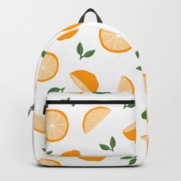 Simple Lemon Pattern Backpack