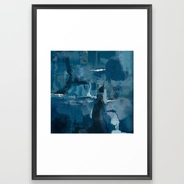 Lagoon Caves Framed Art Print