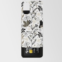 Beige and Black Pattern Android Card Case