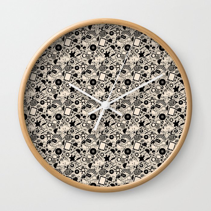 Design Makes The World Go 'Round Wall Clock