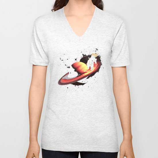 Saturntable Unisex V-Neck