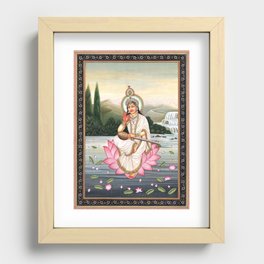 Goddess Saraswati  Recessed Framed Print