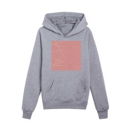 Abstract Triangle Pink Golden Modern Collection Kids Pullover Hoodies