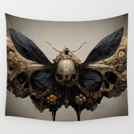 Ornate Death Head Moth Wall Tapestry