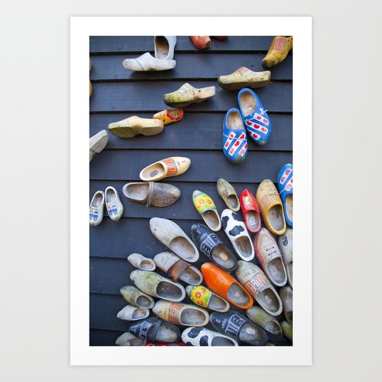 Wodden shoes Art Print