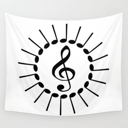 Musical Mandala Wall Tapestry